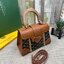 10 สี ORI หนังแท้ | GOYARD Saïgon Souple Mini Bag 20cm กระเป๋าถือ/สะพายดีไซน์หูจับไม้เป็นเอกลักษณ์ที่สวยหรูหราสง่างาม