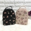 Bershka backpack bag ✔️รุ่นหายากค่ะ กระเป๋าสะพายหลัง หนังซาฟเฟียโน่ ด้านหน้าปักรูปดอกไม้ งานปักเน้นๆ สวยงามมากๆค่ะ เปิดปิดกระเป๋าแบบซิป ภายในโล่ง ใส่ของได้จุนะค่ะ สายสะพายด้านหลังเลื่อนปรับฟรีไซด์ค่ะ รุ่นนี้ขนาดกำลังดี น้ำหนักเบา ใบจริงน่ารักน่าใช้