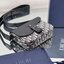Dior Saddle Messenger Bag / Dior messenger bag / Beige and Black Oblique Jacquard เกรดเทพออริจินอล หนังแท้ ภาพถ่ายจากสินค้าจริง ใช้งานต่างประเทศได้