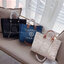 Chanel Shopping Bag VIP Gift denim canvas and leather กระเป๋าผ้าแคสวาส งานปักมุกหรูหรามาก เกินเรื่องมาก ดูแพงสุด!! งานแพงงานสวยจ้า ใบใหญ่จุใจใส่ของได้เยอะ ตามคำเรียกร้อง ถือชิคๆๆ เหมาะกับSummerสุดๆ มีใบเดียวจบ สวยหรูคุณนายสุดๆเลิศมากค่า