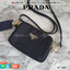 งานพรีเมี่ยมกิ้ฟ จากเคาเตอร์ต่างประเทศ จากแบรนด์ PRADA กับรุ่นขายดี ที่รอคอย Prada 3 zip nylon crossbody bag เป็นกระเป๋าใบเล็ก มีด้วยกันถึง3ช่องใส่ของ ซึ่งเหมาะกับผู้หญิงอย่างเรามาก สามารถแยกของที่จะใส่ได้เลย ตัวกระเป๋าอะไหล่สีทอง ขนาดกะทัดรัด สามารถใส่ I