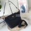 กระเป๋าผ้าไนล่อน MINI Longchamp Style รุ่น Limited edition จากแบรนด์ PRADA ตัวนี้ไซส์ mini🐰 **กำลังน่ารักคะ อะไหล่ทองทั้งใบ เปิดปิดด้วยซิป ด้านในมีช่องใส่ของ แบ่งเป็นสัดส่วน ใส่กปต.ยาว IPADmini ได้สบาย มีทั้ง สายสั้น คล้องไหล่ก็เกร๋ สายยาวคล้องเป็