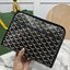 ORI หนังแท้ | Goyard Jouvence MM Toiletry Bag / Goyard Clutch bag กระเป๋าทรงคลัชกะทัดรัด เหมาะสำหรับการเก็บของในแนวตั้งและป้องกันการหกหรือรั่วไหล แคนวาสทำความสะอาดง่าย