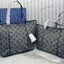 ORI หนังแท้ | Tory Burch T Monogram zip tote bag กระเป๋าทรงโท้ทใบใหญ่ทรงกว้างพร้อมใบเล็กเข้าเซ็ท ดีไซน์สายหนังแต่งคาดหน้า ตัวงานผ้าแจ็คการ์ดตัดขอบหนัง เดอะเบสท์ เซลเลอร์!!