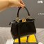 Fendi peekaboo Monster handle bag 9" กระเป๋ายอดนิยมของแบรนด์ ดีไซน์สวยเรียบหรูแฝงด้วยความเก๋ มาพร้อมสายยาว