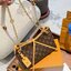 LV CarryAll BB bag Monogram Canvas กระเป๋าสะพายแครี่ออล ไซส์ใหม่ ดีไซส์ใหม่สุดไอคอนิกปรับโฉมใหม่ประจำฤดูกาลในดีไซน์สุดชิค ตกแต่งสายโซ่สีทองงดงามด้วย Monogram Flower