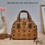 M.C.M MINI ESSENTIAL HALF MOON DISCO TOTE IN VISETOS กระเป๋าถือ/สะพายข้างไอเท็มรุ่นฮิต!! ที่เหล่าดาราเซเลป และไอดอลคนดังมีติดตัว เป็นรุ่นที่แมทช์ง่ายมากๆ