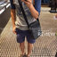 กระเป๋าสะพายข้างชาย ลายซีสีเทาดำ COACH CHARLES FLIGHT BAG IN SIGNATURE