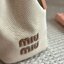 MIU MIU Canvas and leather bucket bag / MIU MIU Bucket Bag กระเป๋าทรงบัคเก็ต ผ้าแคนวาสอย่างดีตกแต่งโลโก้เพิ่มสัมผัสอันเป็นเอกลักษณ์