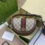 GUCCI OPHIDIA MINI GG SHOULDER BAG กระเป๋าสะพายทรงครึ่งวงกลมผสมผสานกับดีไซน์ร่วมสมัย เกรดท็อปออริจินอล 1:1 สลับแท้ หนังแท้ผสมแคนวาส ใช้งานต่างประเทศได้