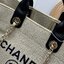 ORI หนังแท้ | Chanel Deauville Tote Bag กระเป๋าสะพายทรงโท้ทช้อปปิ้ง ใบใหญ่ ภายในโล่งกว้าง จุของได้เยอะ