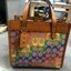 COACH C5142 COACH FIELD TOTE 22 IN RAINBOW SIGNATURE a celebration of equality, and authentic self-expression within the LGBTQIA+ community