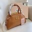 MIU MIU HALF-MOON TOP HANDLE BAG / Patent leather bowling bag / Miu Miu Leather top-handle bag กระเป๋าทรงพระจันทร์เสี้ยว หนังนิ่ม ลื่นเงา ตัดกับอะไหล่ทองได้ลงตัว