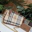 BURBERRY FRAGRANCES CLUTH BAG VIP GIFT WITH PURCHASE (GWP) คลัชพรีเมี่ยมกิ๊ฟ Limited Edition รุ่นหายาก จาก BURBERRY FRAGRANCES COUNTER หนังลาย Vintage Signature สุดคลาสสิค มาพร้อมสายโซ่คล้องมืออะไหล่ทอง เปิดปิดด้วยซิปสะดวกใช้ สามารถใส่มือถือ เงิน บัตรเครด
