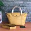 LONGCHAMP LE PLIAGE CUIR TOP HANDLE BAG S รุ่น 1512 กระเป๋าถือขนาดกำลังดี วัสดุหนังแกะ Metis