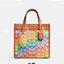 COACH Field Tote 22 In Rainbow Signature Canvas C5142 พร้อมส่งที่ไทย