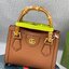 VIP GIFT 】หนังแท้ GUCCI Diana mini tote bag กระเป๋างานหูไม้ไผ่สุดคลาสสิก ดีไซน์มาใหม่พร้อมเข็ดขัดหนังสีสะท้อนแสงประดับตรงหูกระเป๋า ขนาดมินิกำลังน่ารักเลยค่ะ วัสดุหนังแท้ อะไหล่ทอง งานสวยตั้งอยู่ทรง มีสายสะพายยาว 1เส้น สามารถปรับระดับได้-ถอดได้ งานเก๋ไก๋ที