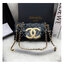 Chanel 24C bag / CHANEL WITH CHAIN / CHANEL Casual Style กระเป๋าสะพายหนังนิ่มลื่นเงาสวย