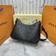 ORI หนังแท้ | LV Boulogne PM bag Monogram Empreinte leather กระเป๋าสะพายสุดไอคอนิกใช้งานได้หลายสไตล์ ประจำฤดูกาลในหนัง Monogram Empreinte มอบทางเลือกในการพกพาที่หลากหลายเช่นเดียวกับรุ่นแคนวาสดั้งเดิม