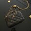 ใบน่ารักปุ้กปิ้ก กระเป๋าสะพายครอสบอดี้ CHANEL CAVIAR QUITED SMALL VANITY CASE WITH CHAIN BAG งานเกรดสินค้าสมนาคุณ ทรงสวยหรู มีหูถืออะไหล่ทองชื่อแบรนด์