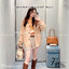 MIU MIU Canvas and leather bucket bag / MIU MIU Bucket Bag กระเป๋าทรงบัคเก็ต ผ้าแคนวาสอย่างดีตกแต่งโลโก้เพิ่มสัมผัสอันเป็นเอกลักษณ์