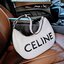 CELINE SHOULDER BAG VIP GIFT WITH PURCHASE (GWP) พรีเมี่ยมกิ๊ฟ Limited Edition จาก CELINE HAUTEPARFUME DUTYFREE COUNTER ดีไซน์ยอดนิยมหนังนิ่มสวยอยู่ทรงเปิดปิดด้วยซิปอะไหล่เงิน ภายในโล่งกว้างมีช่องเล็กสามารถใส่มือถือกระเป๋าสตางค์ใบยาวของใช้ได้จุ หูหิ้วหนัง