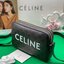 หนังแท้ CELINE Medium Messenger Bag In Triomphe Canvas With Celine Print In Black กระเป๋าทรงครอสบอดี้ วัสดุหนังแท้ทั้งใบ ขนาดกลางกำลังดี น้ำหนักเบา รูปทรงใช้งานง่าย ได้ทั้งหญิงชาย ภาพสินค้าถ่ายจากงานขายจริง ใช้งานต่างประเทศได้