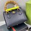 VIP GIFT 】หนังแท้ GUCCI Diana mini tote bag กระเป๋างานหูไม้ไผ่สุดคลาสสิก ดีไซน์มาใหม่พร้อมเข็ดขัดหนังสีสะท้อนแสงประดับตรงหูกระเป๋า ขนาดมินิกำลังน่ารักเลยค่ะ วัสดุหนังแท้ อะไหล่ทอง งานสวยตั้งอยู่ทรง มีสายสะพายยาว 1เส้น สามารถปรับระดับได้-ถอดได้ งานเก๋ไก๋ที