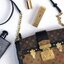 LOUIS VUITTON TRUNK CLUTCH Monogram / LV TRUNK CLUTCH กระเป๋าสะพายกึ่งคลัทช์ ทรงสวย ที่สาวๆเรียกร้อง วัสดุหนังแคนวาส ดีไซน์ทุกอย่างได้ลงตัว หรูหรา ปากกระเป๋ามีสายคาดล็อค และช่องซิปปิด ภายในแบ่งสัดส่วนไว้ดีมากๆ มาพร้อมสายสะพายโซ่สลับหนัง ที่ถอดออกได้ พกเป็
