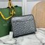 ORI หนังแท้ | Goyard Jouvence MM Toiletry Bag / Goyard Clutch bag กระเป๋าทรงคลัชกะทัดรัด เหมาะสำหรับการเก็บของในแนวตั้งและป้องกันการหกหรือรั่วไหล แคนวาสทำความสะอาดง่าย