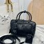 ORI หนังแท้ | Prada Antique nappa leather multi-pocket top-handle bag กระเป๋าสะพายทรง keepall มีช่องซิปด้านหน้าพร้อมหูจับ งานหนังยับดีไซน์เอฟเฟกต์เท็กซ์เจอร์ที่มีเสน่ห์สไตล์วินเทจ พร้อมทริกห้อยเพิ่มสไตล์สัมผัสที่โดดเด่นและร่วมสมัยยิ่งขึ้น