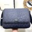 ORI หนังแท้ | GUCCI Ophidia medium messenger bag Navy Blue กระเป๋าสะพายทรงแมสเซ็นเจอร์ Canvas GG Supreme เนื้อผ้าที่เหมาะสำหรับไลน์แอคเซสเซอรี่สำหรับผู้ชาย โดยการเพิ่มกลิ่นอายความโมเดิร์นให้กับดีไซน์ของแบรนด์อันเป็นเอกลักษณ์