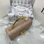 8" DIOR Mini Dior Ange Bag / Dior Clutch Bag Macrocannage CD clasp with white resin pearl กระเป๋าถือพร้อมสายสะพาย ประดับตัวล็อคมุก สวยงามเหนือกาลเวลา เกรดออริ 1:1