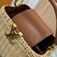 LV Wicker Capucines BB Bag / LV Capucines BB braided rattan Bag กระเป๋าถือพร้อมสายสะพายทรงบัคเก็ตสานขึ้นรูปสวยงามตามรูป เกรดออริ เทียบแท้ 1:1 ใช้งานต่างประเทศได้