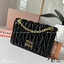 Miu Miu Matelassé Nappa Leather Mini Bag / Miu Miu Woman’S Bag Chain Mini bag กระเป๋ามินิรูปทรงสี่เหลี่ยมวัสดุหนังNappa มีความนุ่มมือและเงางาม