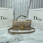 8" DIOR Mini Dior Ange Bag / Dior Clutch Bag Macrocannage CD clasp with white resin pearl กระเป๋าถือพร้อมสายสะพาย ประดับตัวล็อคมุก สวยงามเหนือกาลเวลา เกรดออริ 1:1