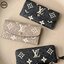 ORI หนังแท้ | LV Emilie Wallet Bicolor Monogram Empreinte Leather / LV Long Wallet กระเป๋าสตางค์ใบยาวสไตล์ซองจดหมายที่มีฝาปิดแบบพับได้ ปิดด้วยกระดุมแป๊ก