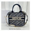 พร้อมส่ง 3 ไซส์ DIOR Small Dior Book Tote Blue Dior Oblique Embroidery กระเป๋าทรงโท้ท เกรดออริ สลับแท้ 1:1 ใช้ต่างประเทศได้