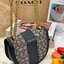 COACH ALIE SADDLE BAG IN SIGNATURE JACQUARD (C4694//C3464) New item!! กระเป๋าสะพายทรง saddle ดีไซน์วินเทจย้อนยุค แฝงความหรูในตัวด้วยอะไหล่สีทองเหลือง โดดเด่นไม่ซ้ำใครแน่นอน วัสดุผ้า jacquard สลับหนังแท้ ภายในเป็นช่องโล่ง มาพร้อมสายสะพายครอสบอดี้ ที่สามารถ