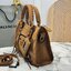 ORI หนังแท้ | Balenciaga Le City suede bag 30cm กระเป๋าถือ/สะพายข้างดีไซน์โดดเด่นสวยเท่ล้ำสมัย ใหม่ล่าสุดงานหนังกลับที่สุดแห่งความไอคอนิกไม่เหมือนใคร มีกิมมิคและลูกเล่นแพรวพราว