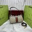 ORI หนังแท้ | GUCCI Ophidia shoulder bag กระเป๋าสะพายทรงโฮโบ คอลเล็กชั่น Ophidia ไฮไลท์รูปทรงและฟังก์ชั่นการใช้งานที่ได้รับการตีความใหม่
