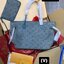 LV Neverfull Denim Tote Bag กระเป๋าสะพายทรงโท้ทเดนิมลายโมโนแกรมปั้มนูนคมชัดสวยหรูลัคชู ลวดลายเอกลักษณ์สวยโดดเด่น พร้อมใบเล็กเข้าชุด
