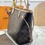 ORI หนังแท้ | LV Neverfull bag Size M Monogram Canvas กระเป๋าสะพายทรงโท้ท ดีไซน์คลาสสิกเหนือกาลเวลาเข้ากับดีเทลที่สืบทอดมายาวนาน แคนวาสแต่งขอบหนัง