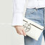Tory burch Miller Metal clutch กระเป๋าคลัทช์ดีไซน์เรียบหรูออกแบบมาได้อย่างลงตัว ด้วยรูปทรงที่สวยงามและทันสมัย จากแบรนด์ Tory Burch ขนาดกำลังดี สามารถใส่กระเป๋าสตางค์หรือเครื่องสำอางค์ได้ตามขนาดกระเป๋า ในเรื่องของดีไซน์และLogo DoubleT เฉดเดียวกับสีของกระเป