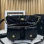 30cm LARGE CHANEL HOBO HANDBAG Shiny Leather & Gold-Tone Metal กระเป๋าทรงโฮโบใบใหญ่ งานหนังเต็มใบ เกรดออริ สลับแท้ 1:1 ใช้งานต่างประเทศได้