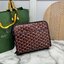 ORI หนังแท้ | Goyard Jouvence MM Toiletry Bag / Goyard Clutch bag กระเป๋าทรงคลัชกะทัดรัด เหมาะสำหรับการเก็บของในแนวตั้งและป้องกันการหกหรือรั่วไหล แคนวาสทำความสะอาดง่าย
