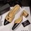 Chanel Two-Tone Shoes รองเท้างานสวม สี 2 tone หน้าวี ทรงสวม เปิดส้น ด้นหน้างานปักโลโก้แบรนด์ วัสดุหนัง PU ส้นแท่ง ใส่เดินสบาย รุ่นที่สาวๆ รอคอย งานมาเติมแล้ว ของหมดไวมากกก รีบหน่อยน้าา ^^