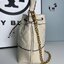 TORY BURCH WILLA MINI BUCKET BAG สุดปัง กระเป๋าสะพายทรงบัคเก็ต สวยผู้ดี โดดเด่นด้วยโลโก้สีทองดูหรู อัพลุคผู้ดี๊ผู้ดี วัสดุหนังแท้ ดีไซน์บุนวม เส้นคมดีเทลหรู เปิด-ปิดหนังรูดปากกระเป๋า มีหูหิ้วในตัว คล้องแขนเก๋ๆ ภายในเป็นช่องโล่ง มีช่องย่อย ใส่ของสำคัญจุกจิ