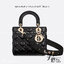 SMALL LADY DIOR MY ABCDIOR BAG Black Cannage / CD LADY BAG พร้อมส่ง กระเป๋าสะพายข้างสุดฮอต ดีไซน์เรียบง่าย แต่แฝงไปด้วยความหรูหรา ทรงกล่องคลาสสิค โดดเด่นด้วยพวงกุญแจอะไหล่สีทอง