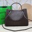 BOTTEGA Medium Andiamo embellished intrecciato leather tote 32cm กระเป๋าสะพายดีไซส์สานเป็นเอกลักษณ์ หนัง nappa นิ่มสวยงาม